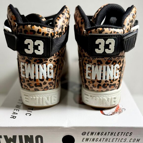 PATRICK EWING ATHLETICS WOMEN'S 33 HI REBOUND Leopard 5RBE001-999 SZ: 6 **NEW** - Picture 8 of 9